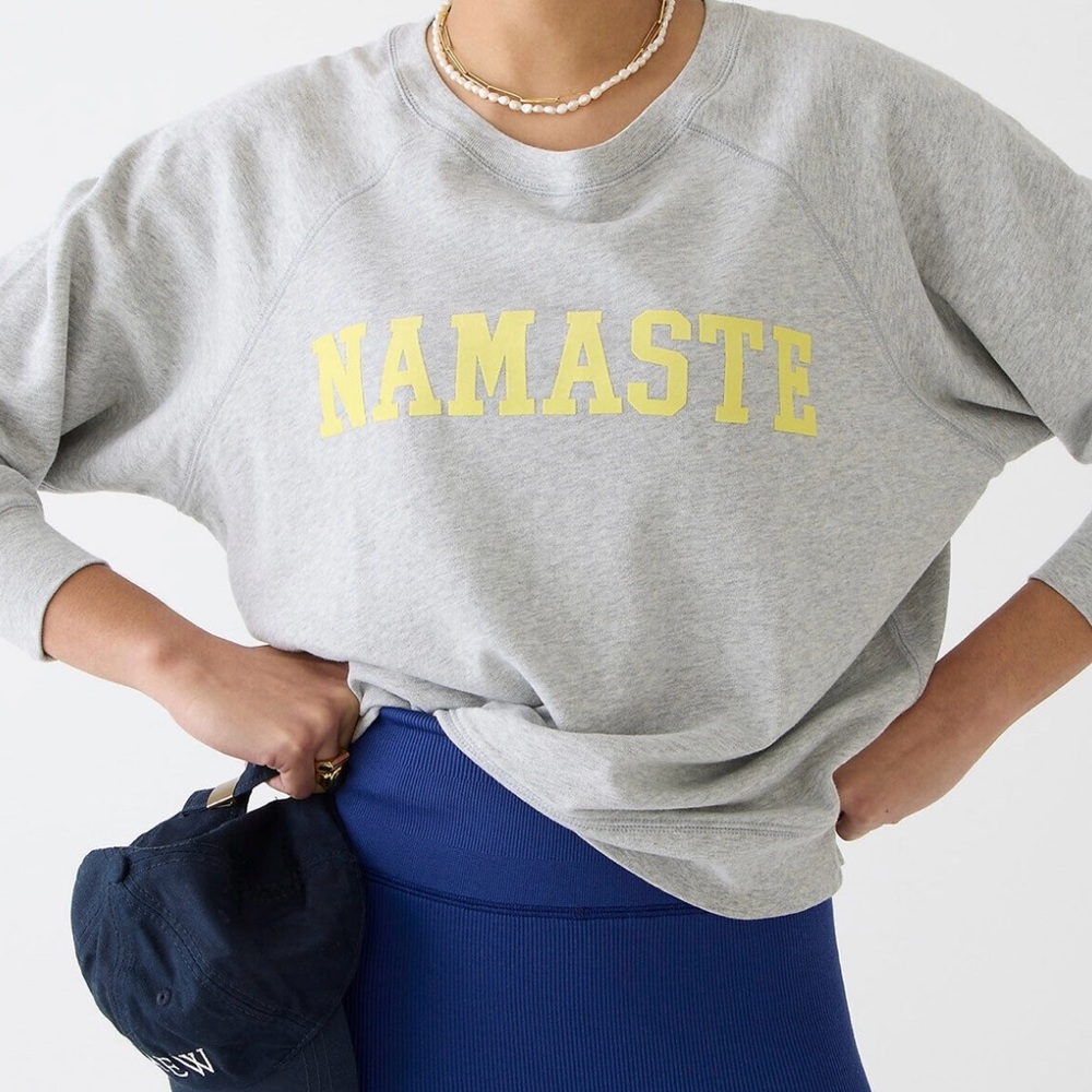 Magic Rinse™ "Namaste" crewneck sweatshirt